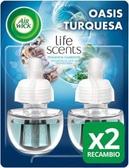 Сменный блок освежителя воздуха Air Wick Life Scents Turquoise Oasis 2 шт. цена и информация | Освежители воздуха | 220.lv