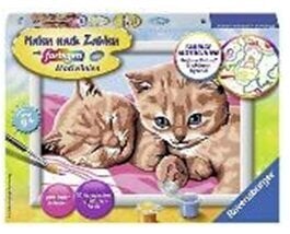 Glezna pēc numuriem rāmītī "Divi rudi kaķēni" 18x13 Li R 28012 cena un informācija | Ravensburger Rotaļlietas, bērnu preces | 220.lv