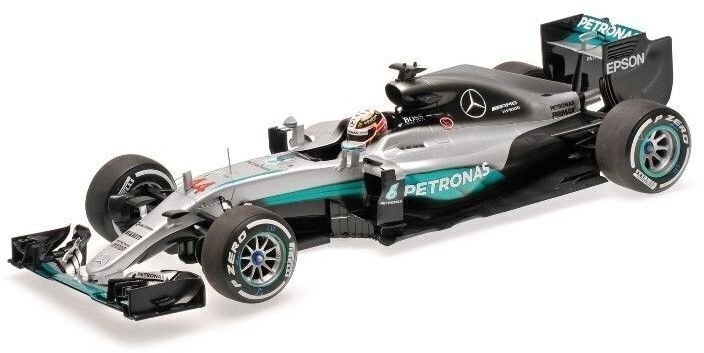 Bburago Formula Mercedes F1 W07 Hybrid 1:18 Rotaļu Formula F1 Sudraba cena un informācija | Rotaļlietas zēniem | 220.lv