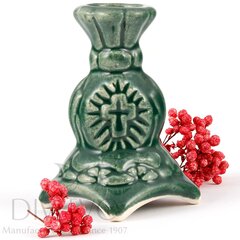 Keramikas svečturis &quot;Turcija&quot; zaļš cena un informācija | Baznīcas sveces, svečturi | 220.lv