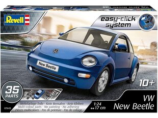 Revell - VW New Beetle (easy-click), 1/24, 07643 cena un informācija | Konstruktori | 220.lv