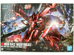 Bandai - HGUC MSN-04II Nightingale Neo Zeon Char Aznable's Use Mobile Suit, 1/144, 61787 цена и информация | Конструкторы и кубики | 220.lv