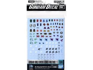 Bandai - Gundam Decal No.124 (HG) Gundam Build Divers Series (1), 61988 cena un informācija | Konstruktori | 220.lv