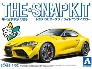 Сборная пластиковая модел Aoshima - The Snap Kit Toyota GB Supra / Lightning Yellow, 1/32, 05888 цена и информация | Kонструкторы | 220.lv