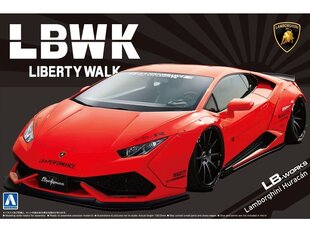 Сборная пластиковая модель Aoshima - Lamborghini Huracan Liberty Walk LB-Works Ver. 1, 05988 цена и информация | Конструкторы и кубики | 220.lv