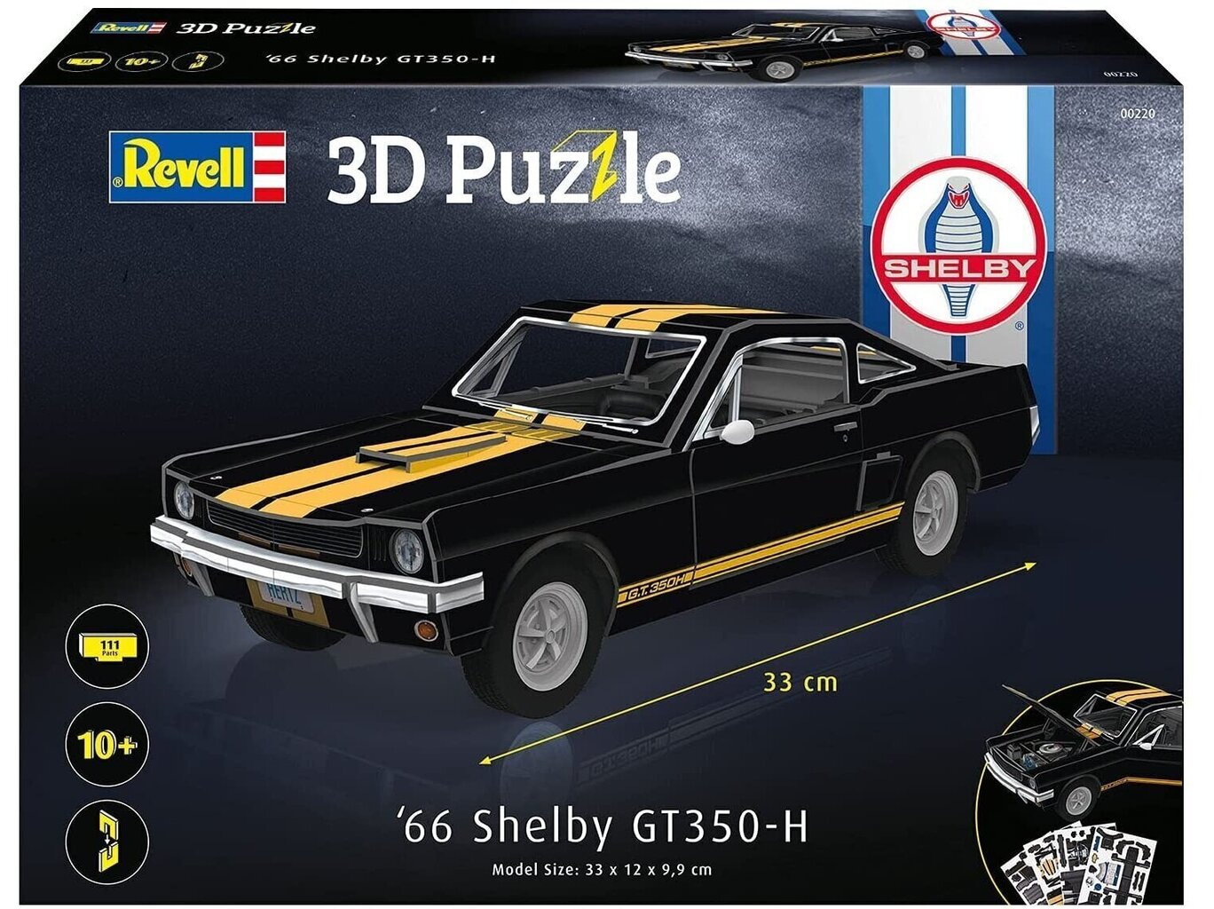 Revell - 3D Puzzle 66 Shelby GT350-H, 00220 цена и информация | Puzles, 3D puzles | 220.lv