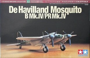 Tamiya - De Havilland Mosquito B Mk.IV/PR Mk.IV, Scale:1/72, 60753 цена и информация | Конструкторы и кубики | 220.lv