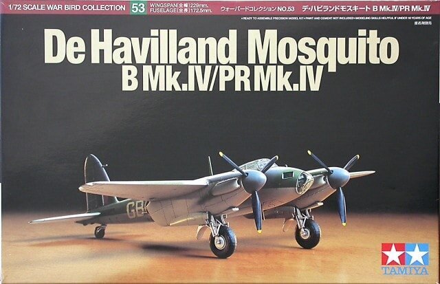 Tamiya - De Havilland Mosquito B Mk.IV/PR Mk.IV, Scale:1/72, 60753 цена и информация | Konstruktori | 220.lv