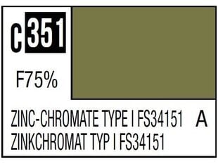 Краска Mr.Hobby - Mr.Color C-351 Zinc-Chromate Type I FS34151, 10 мл цена и информация | Принадлежности для рисования, лепки | 220.lv