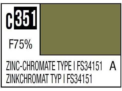 Mr.Hobby - Mr.Color C-351 Zinc-Chromate Type I FS34151, 10ml цена и информация | Modelēšanas un zīmēšanas piederumi | 220.lv