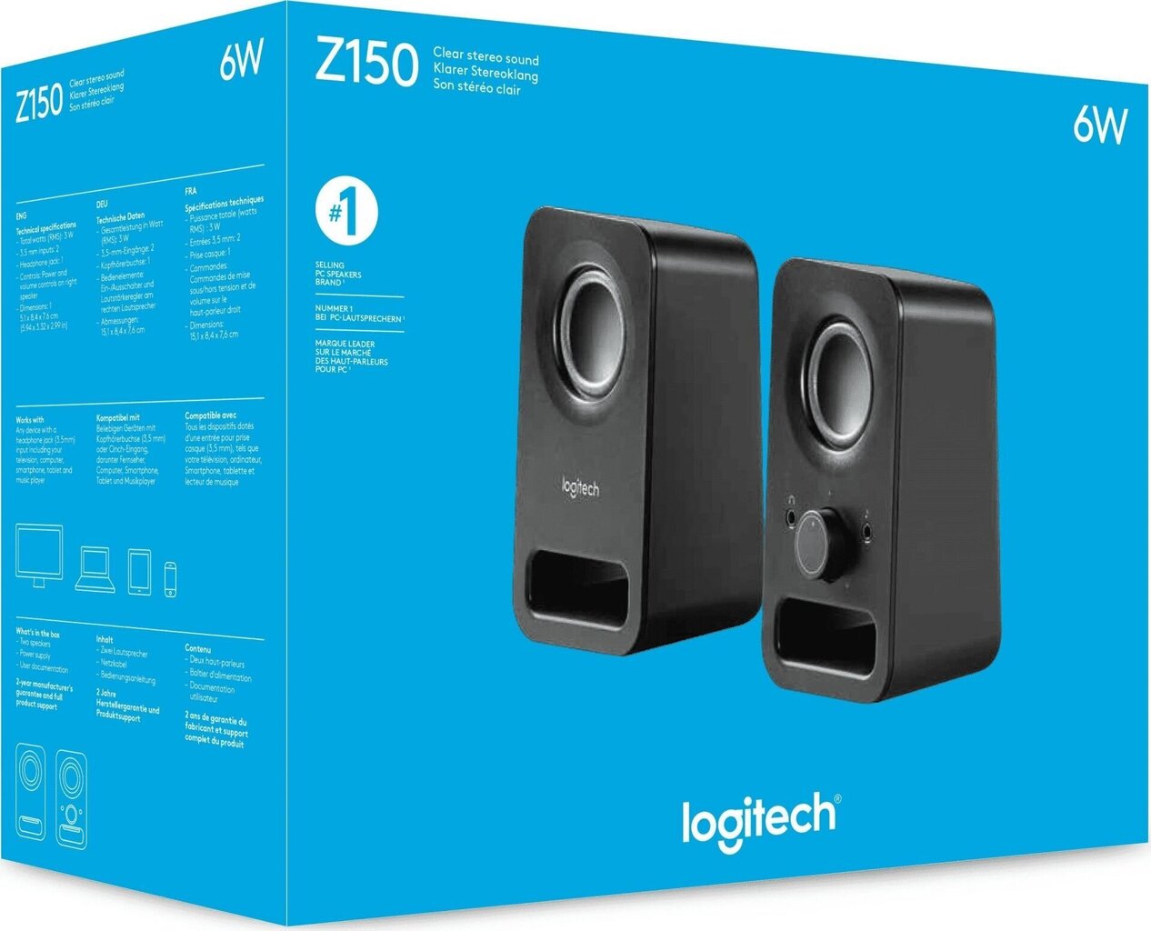 Logitech Z150 Multimedia cena un informācija | Skaļruņi | 220.lv