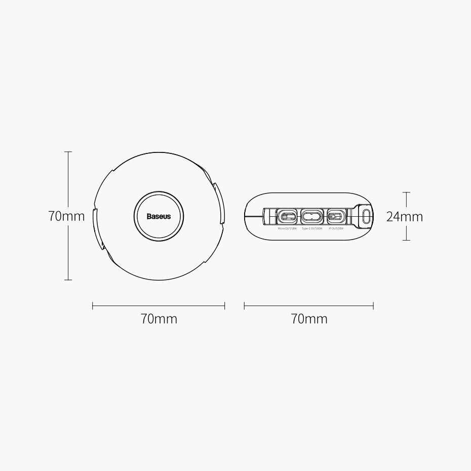 Magnetic USB cable Baseus Zinc 3in1 USB-C / Lightning / Micro 20W, 1m (blue) cena un informācija | Savienotājkabeļi | 220.lv