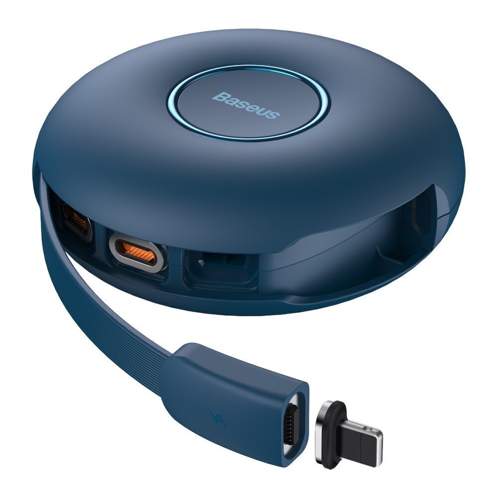 Magnetic USB cable Baseus Zinc 3in1 USB-C / Lightning / Micro 20W, 1m (blue) cena un informācija | Savienotājkabeļi | 220.lv