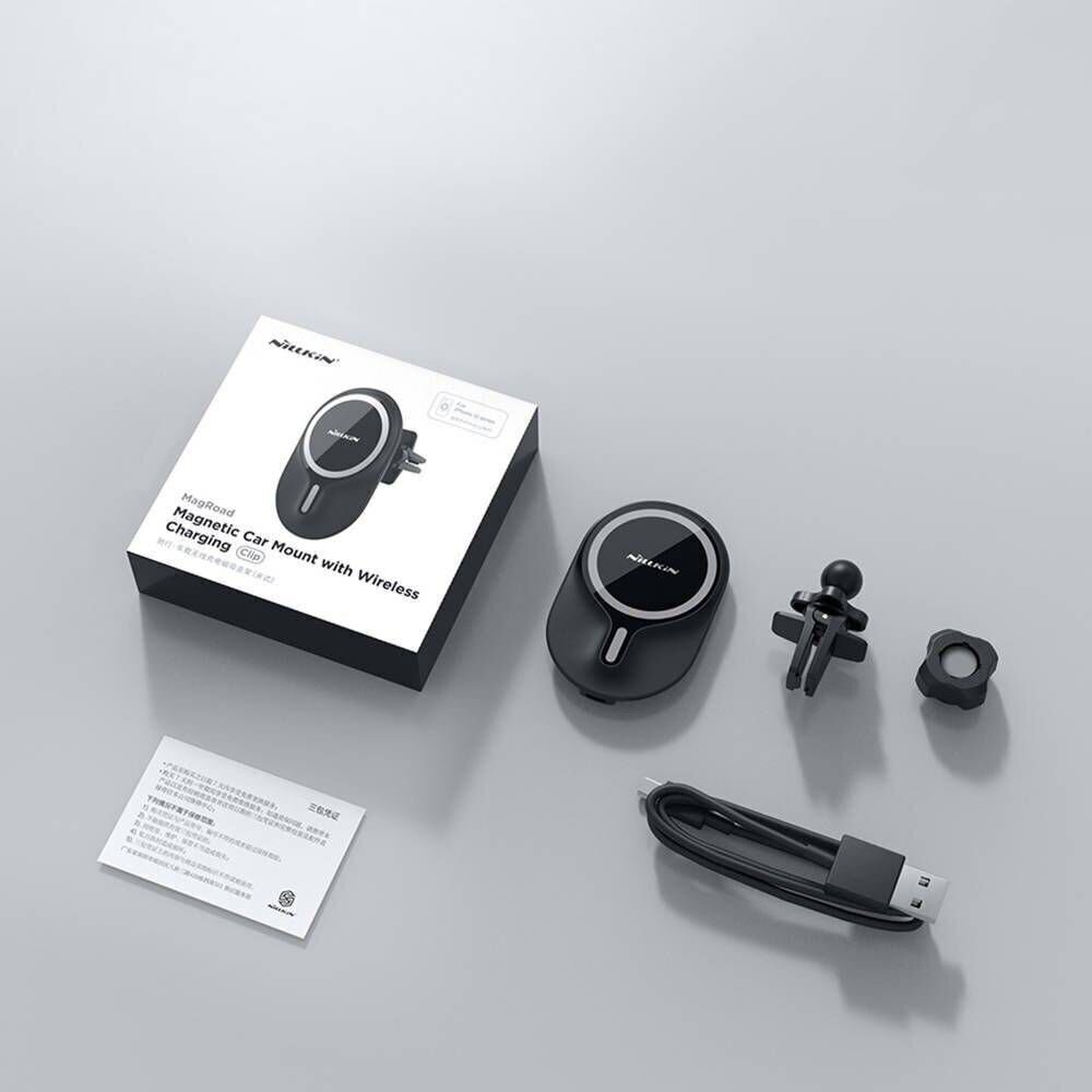 Nillkin Magnetic Car Mount MagRoad with 10W Wireless Charging (Clip) цена и информация | Auto turētāji | 220.lv