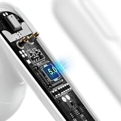 Беспроводные наушники Baseus SIMU S2 ANC / Bluetooth 5.0 / белый цена и информация | Наушники | 220.lv