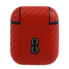 FESA2CARE Ferrari Carbon PC/PU Case for Airpods 1/2 Red cena un informācija | Austiņas | 220.lv