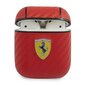 FESA2CARE Ferrari Carbon PC/PU Case for Airpods 1/2 Red cena un informācija | Austiņas | 220.lv