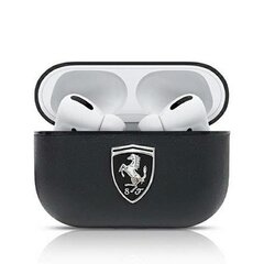 Кожаный чехол Ferrari Off Track FEOAPLEBK для Airpods Pro Black цена и информация | Аксессуары для наушников | 220.lv