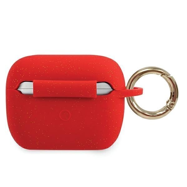 GUACAPSILGLRE Guess Silicone Case for Airpods Pro Red cena un informācija | Austiņu piederumi | 220.lv