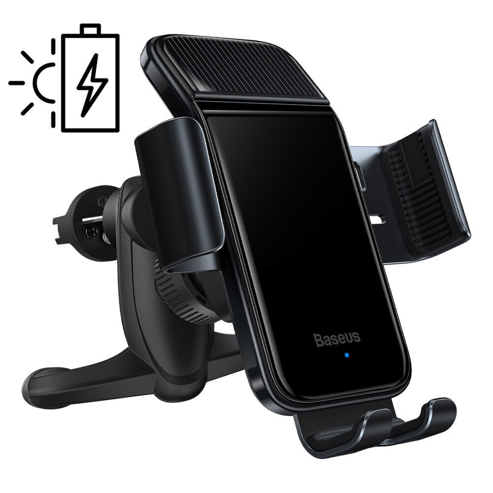 Baseus solar gravitational car phone holder (black) cena un informācija | Auto turētāji | 220.lv