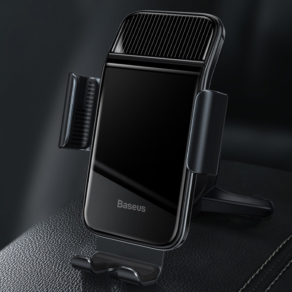 Baseus solar gravitational car phone holder (black) cena un informācija | Auto turētāji | 220.lv