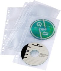 Kabatiņas DURABLE 4-iem CD, arhivēšanai, 5 gab. цена и информация | Канцелярия | 220.lv