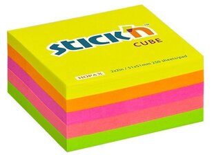 Līmlapiņu kubs STICK´N Neon Mix, 76x76 mm, 400 lapiņas cena un informācija | Burtnīcas un papīra preces | 220.lv