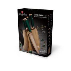 Набор ножей и бамбуковая подставка Berlinger Haus BH2645 Emerald Collection цена и информация | Ножи и аксессуары для них | 220.lv
