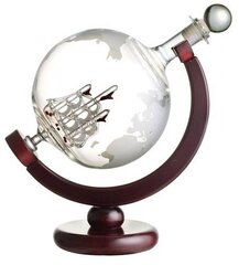 Karafe ar statīvu, globusa motīvs, stikla cena un informācija | Glāzes, krūzes, karafes | 220.lv