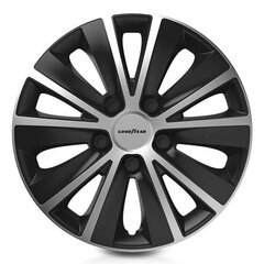 Колпаки Goodyear Monaco Чёрный Серебристый 16" (4 uds) цена и информация | Goodyear Аксессуары для автомобилей | 220.lv