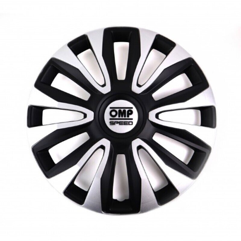 Mototransporta pārsegs OMP Magnum Speed Melns Sudrabains 14" (4 uds) cena un informācija | Dekoratīvie diski | 220.lv