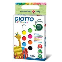 Plastilīns 8 gab. Fila GIOTTO PATPLUME NEON 8x33g 513200 цена и информация | Принадлежности для рисования, лепки | 220.lv