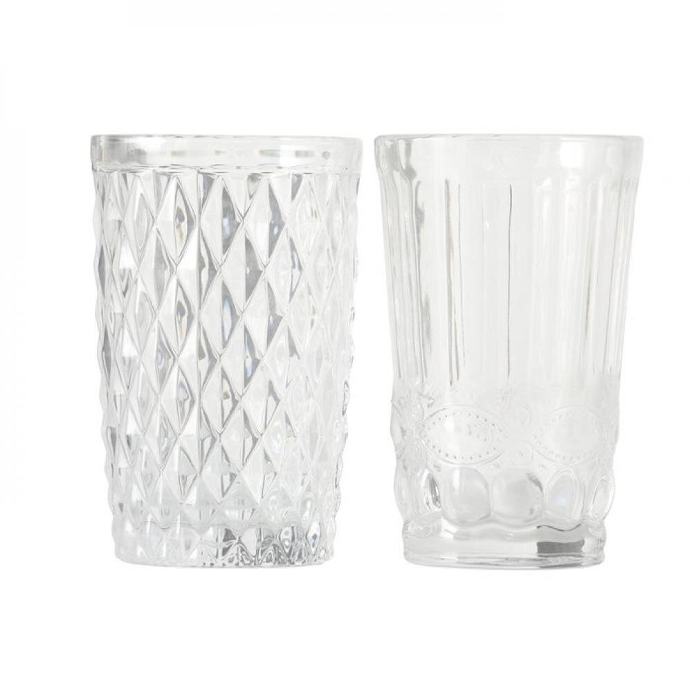 Stikla glāze, caurspīdīga, 600 ml, 2 veidi цена и информация | Glāzes, krūzes, karafes | 220.lv