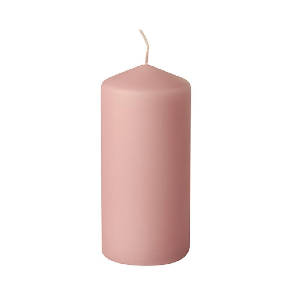 Svece, 7x10 cm, deg 20st., gaiši rozā cena un informācija | Sveces un svečturi | 220.lv