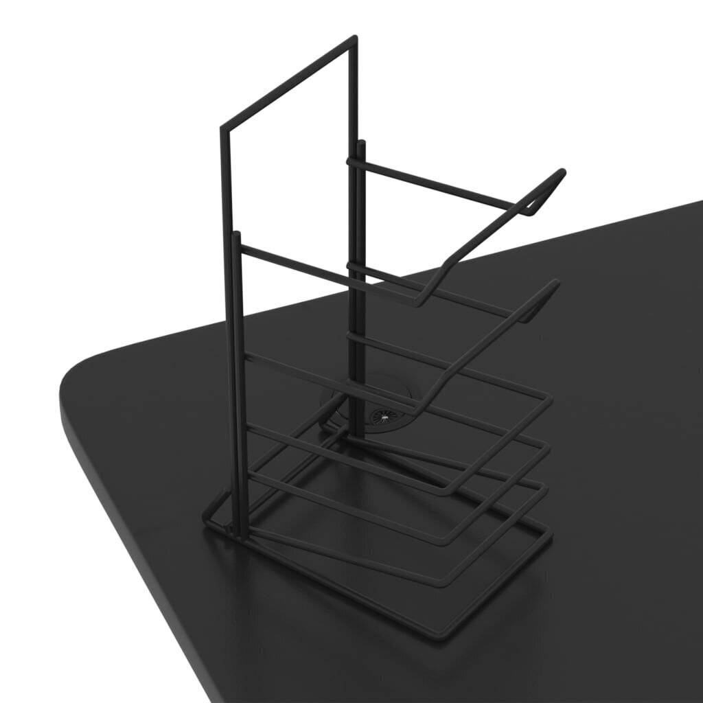 Spēļu galds ar Z veida kājām vidaXL, 90x60x75cm, melns cena un informācija | Datorgaldi, rakstāmgaldi, biroja galdi | 220.lv