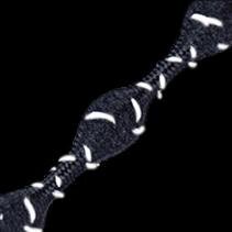 Caterpy Run apaļas gumijas šņores, melnas, ar atstarotājiem, 75 cm cena un informācija | Līdzekļi apģērbu un apavu kopšanai | 220.lv