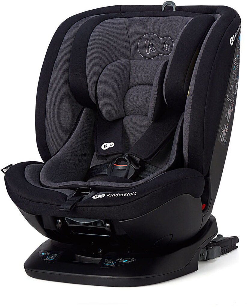 Autokrēsliņš Kinderkraft Xpedition, 0-36 kg ISOFIX, black cena un informācija | Autokrēsliņi | 220.lv