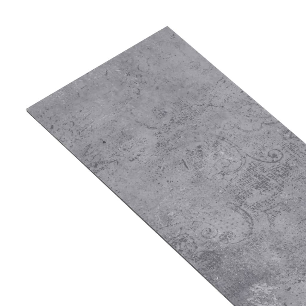 Grīdas dēļi vidaXL, betona pelēki cena un informācija | Lamināts | 220.lv