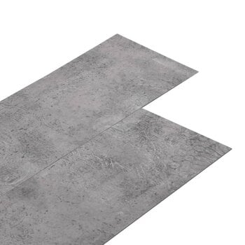 Grīdas dēļi vidaXL, betona brūni cena un informācija | Lamināts | 220.lv