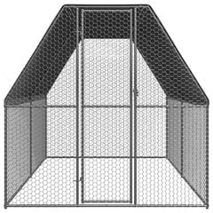 Āra vistu būris, 2x4x2 m, pelēks цена и информация | Скворечники, кормушки, клетки | 220.lv