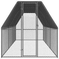 Āra vistu būris, 2x6x2 m, pelēks цена и информация | Скворечники, кормушки, клетки | 220.lv