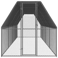 Āra vistu būris, 2x8x2 m, pelēks цена и информация | Скворечники, кормушки, клетки | 220.lv