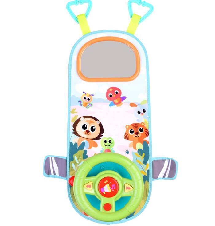 Bērna interaktīvā stūre automašīnai ar hola melodijām cena un informācija | Attīstošās rotaļlietas | 220.lv
