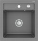 Granīta virtuves izlietne Mexen Vito ar jaucējkrānu un sifonu, Grey цена и информация | Virtuves izlietnes | 220.lv