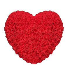 Сердце из искусственных роз 30 см + кулон цена и информация | Искусственные цветы | 220.lv