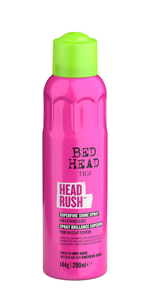 Spīdīga matu laka Tigi Bed Head Headrush 200 ml cena un informācija | Matu veidošanas līdzekļi | 220.lv