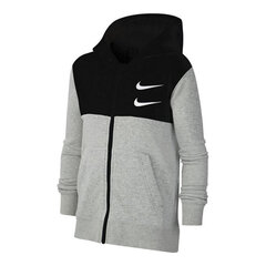 Zēnu sporta jaka, Nike Swoosh, Tumši pelēks cena un informācija | Zēnu virsjakas | 220.lv