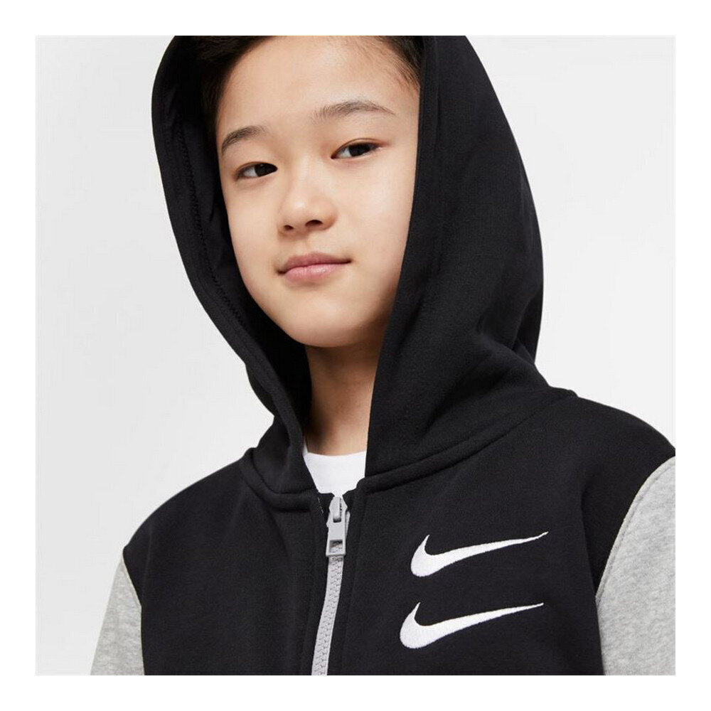 Zēnu sporta jaka, Nike Swoosh, Tumši pelēks cena un informācija | Zēnu virsjakas | 220.lv