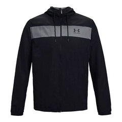 Vīriešu sporta jaka, Under Armour Windbreaker, Melns цена и информация | Мужские куртки | 220.lv