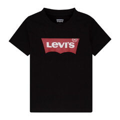 Футболка для мальчиков Levi's Batwing Boy Dark с коротким рукавом, черная S6424517 цена и информация | Рубашки для мальчиков | 220.lv